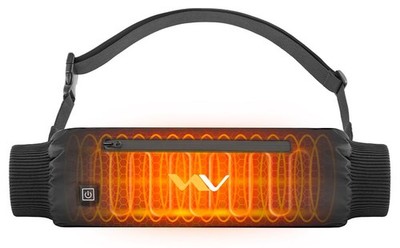 Heated Hand Warmer Pouch with Adjustable Belt, USB Powered Electric Black