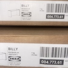 New IKEA BILLY Bookcase Height Extension Unit Black Oak Effect 32x11x14"