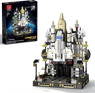 Tycole Space Shuttle Baustein Set 920 Teile Start Modellbausatz Vorbau Spielzeug Geschenk