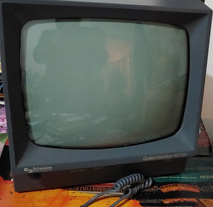 A vintage Amstrad GT65 monitor