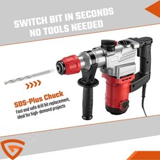 SDS Hammer Drill 3 Mode Breaker Concrete Demolition Hammer Jack Drill Tool kits