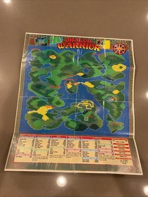 Super C NES Nintendo Power Promo Poster / Dragon Warrior Map 1990 Konami Contra