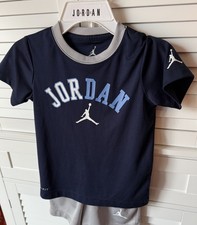 BRAND NEW - NEVER WORN Air Jordan T-Shirt with Matching Short Set  Boys Size 6