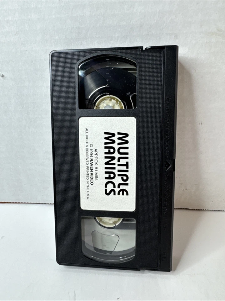 Multiple Maniacs VHS Raven Video John Waters Divine - Image 3 of 3