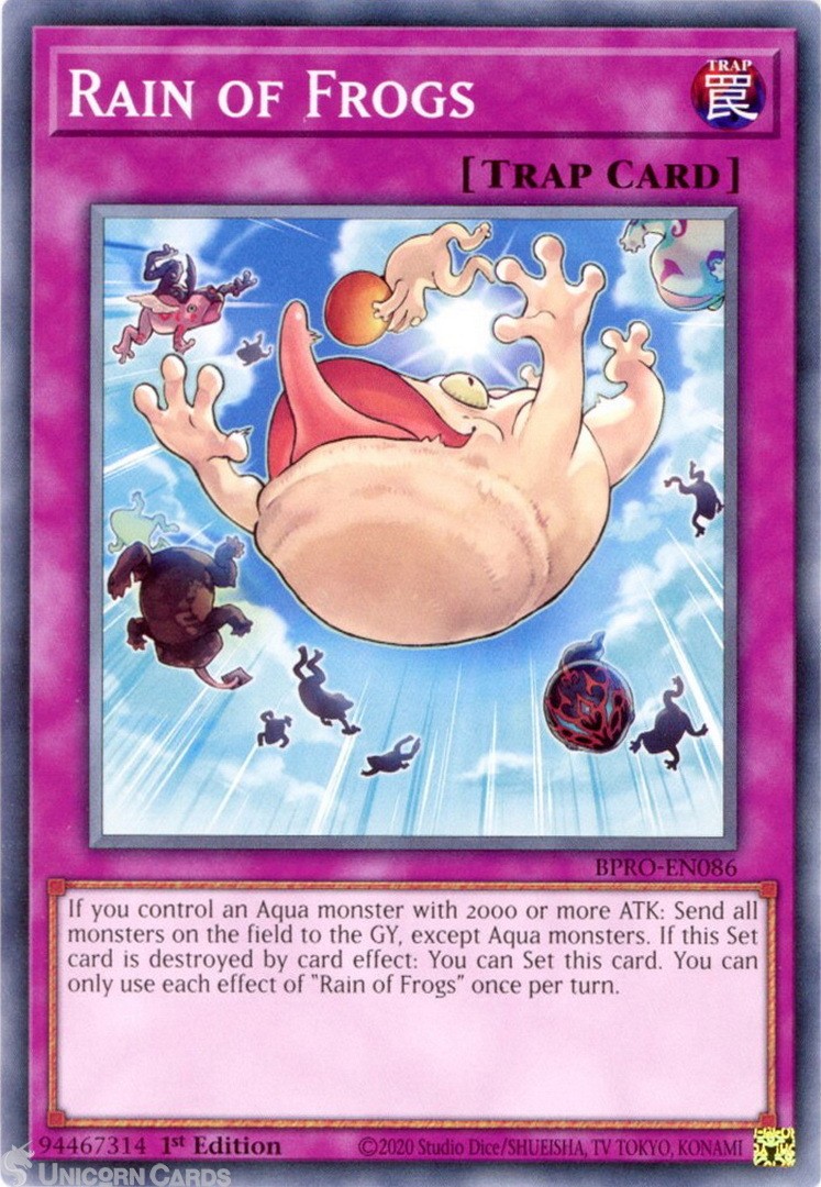 BPRO-EN086 Rain of Frogs : Common 1st Edition Mint YuGiOh Card