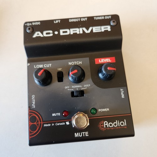 Radial Tonebone AC Driver Acoustic Instrument Preamp & Direct Box Guitar Bass DI
