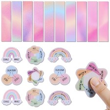 100 Pcs Anxiety Sensory Stickers, Textured Fidget Strips