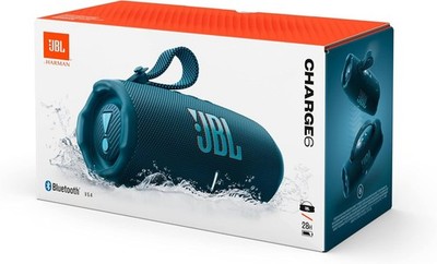 JBL Charge 6 Bluetooth Lautsprecher Blau 20h Akku IP67 NEU OVP
