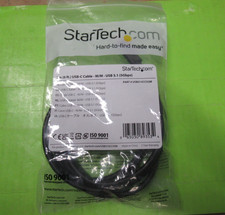 StarTech.com USB-C to USB-C USB 3.1 Gen 1 Cable 6 ft Black Round USB315CCV2M