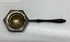 R. Wallace & Son Wood Handle Sterling Silver Tea Strainer