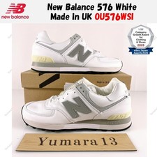 New Balance 576 White Made in UK OU576WSI Men's Size