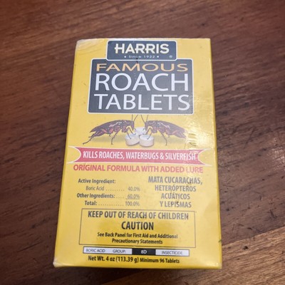 Harris Roach Tablets 4oz - Original Formula w/ Lure - 96 Count