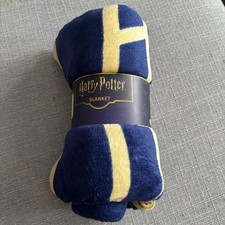 BNWT Harry Potter Hogwarts Navy Fleece Plush Blanket / Throw | Free P&P