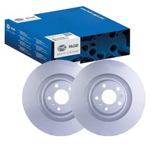 2x HELLA Pagid Dischi Freno Ø360mm Frontale Adatto per Audi A6 A8 VW Faeton 5422
