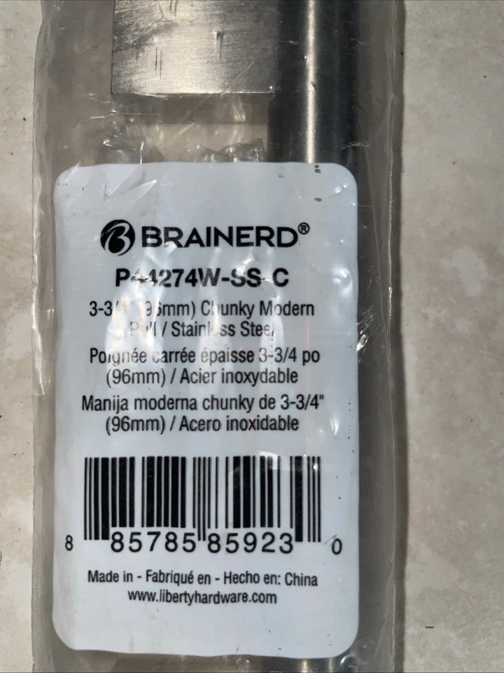 Lote de 25 tiradores modernos Brainerd P44274w-as-c 3-3/4 Foto 3 de 3