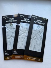3 NEW CALLAWAY TOUR AUTHENTIC GOLF GLOVES - MEN'S X-LARGE CADET WORN ON YOUR LH 