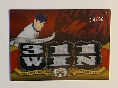 2009 Topps Triple Threads Tom Seaver 14/36 Jersey Patch 311 Wins