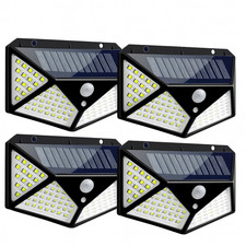 Image of Solar PIR Motion Sensor Wall Lights 100 LED Outdoor Garden Security Lamp