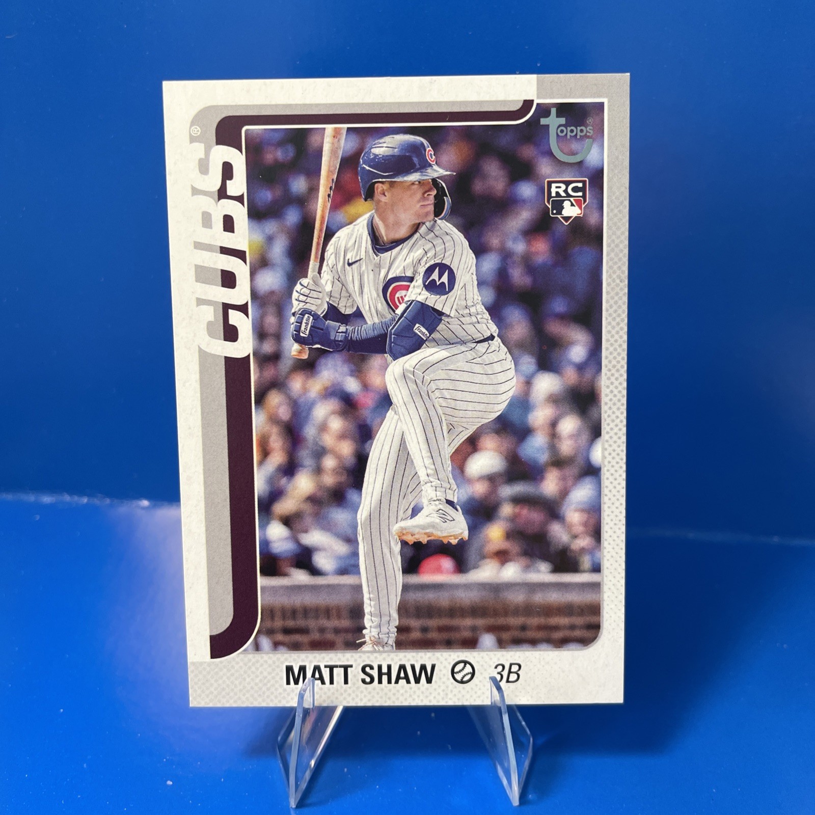 2025 Topps Update #US200 Matt Shaw Vintage Stock #/99 Cubs RC Rookie card