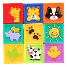 _Soft Blocks Toddler Kids Building Block Playset 9 Toy Blocks