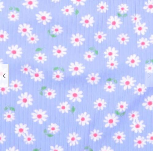 Paquete de 2 vestidos para niñas jóvenes Zunie (rayas rosa/flor azul, L-14/16) nuevo con etiquetas - Imagen 2 de 4