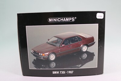 LE995 MINICHAMPS 100023001 Voiture 1/18 1:18 BMW 730i 1987 rouge métallisé