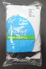 3-pk L'eggs Sheer Energy Control Top Medium Support Leg Sheer Tight - Q+ - Gray