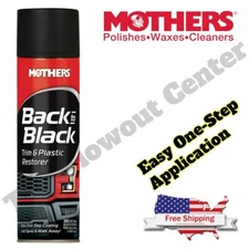 Mothers Back-to-Black Trim & Plastic Restorer Aerosol, 10 oz. - FAST SHIPPING!!