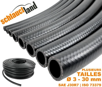 NBR TUYAU DURITE Essence Diesel Carburant Gasoil Huile TUBE Conduite Caoutchouc - Photo 1/4
