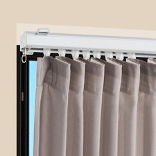 12-18ft Curtain Hanging Track System Track Kit with Hooks Wall Mount NEW