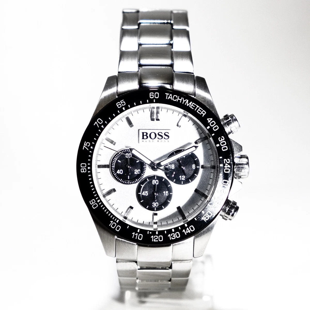 Mens 1512964 Chronograph 44mm Silver Dial Hugo Boss eBay