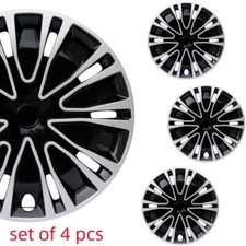 Black Silver Set 4pcs For Volkswagen Jetta 2007-2015 14 Hubcaps Wheel Cover
