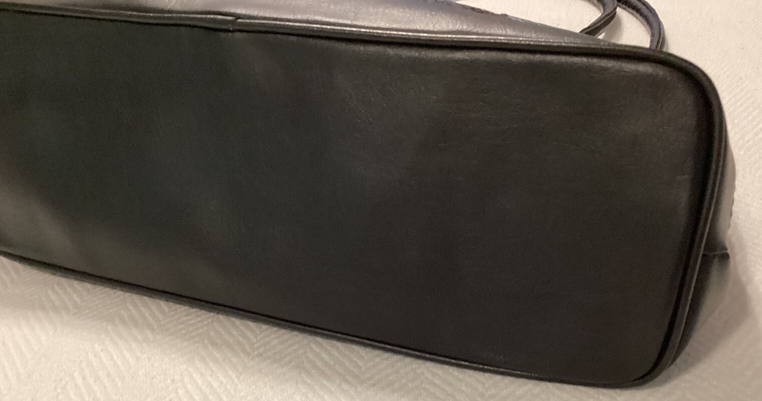 Large Patchwork Leather Vintage Handbag Grunge Pu… - image 14