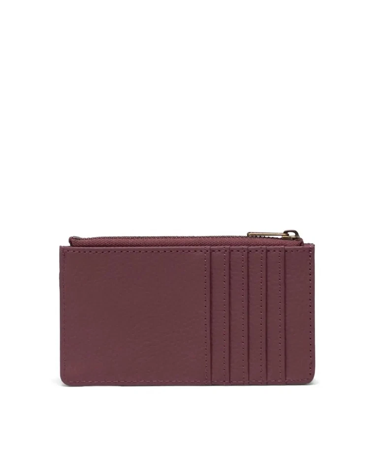 Herschel Supply Co. Oscar II VL RFID NUEVO CON ETIQUETAS Estuche para monedas y tarjetas de crédito marrón rosa Foto 3 de 3