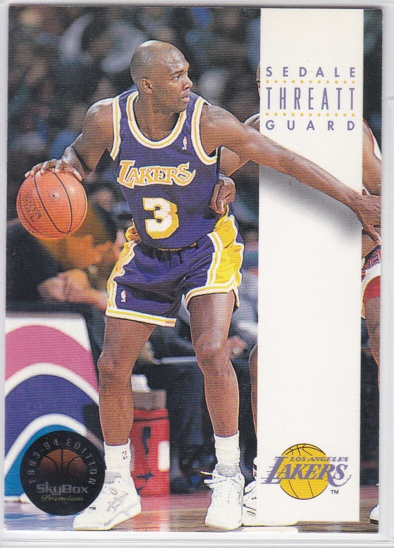 M) 1993-94 Skybox Basketball Trading Card - Sedale Threatt #100