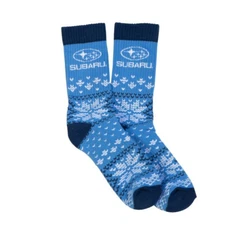 Genuine Subaru Logo Holiday Socks Forester Sti Wrx Outback Legacy Crosstrek