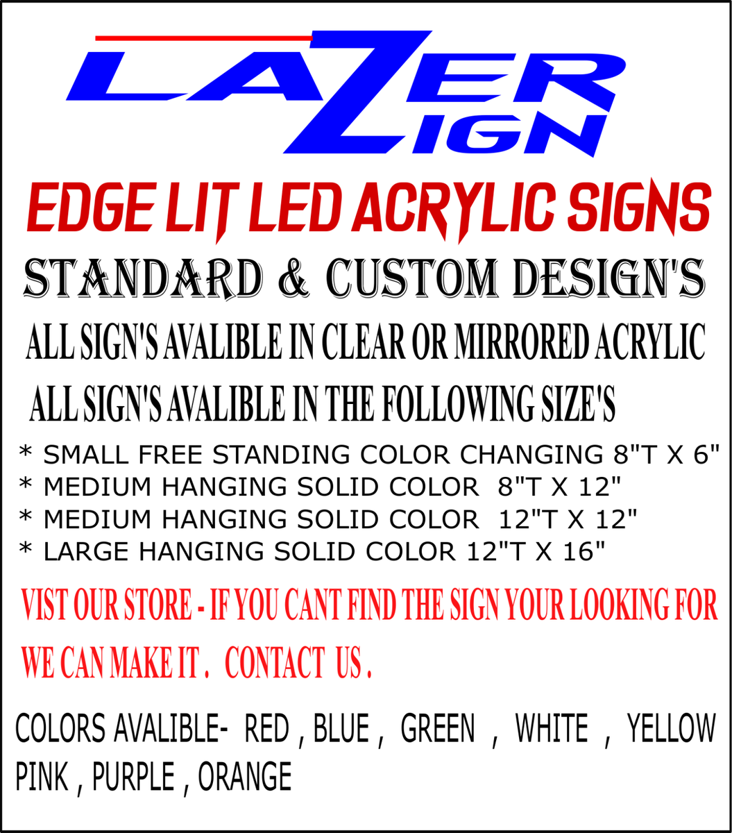 Snap On Tool Mirrored Led Light Sign Game Room , Bar
