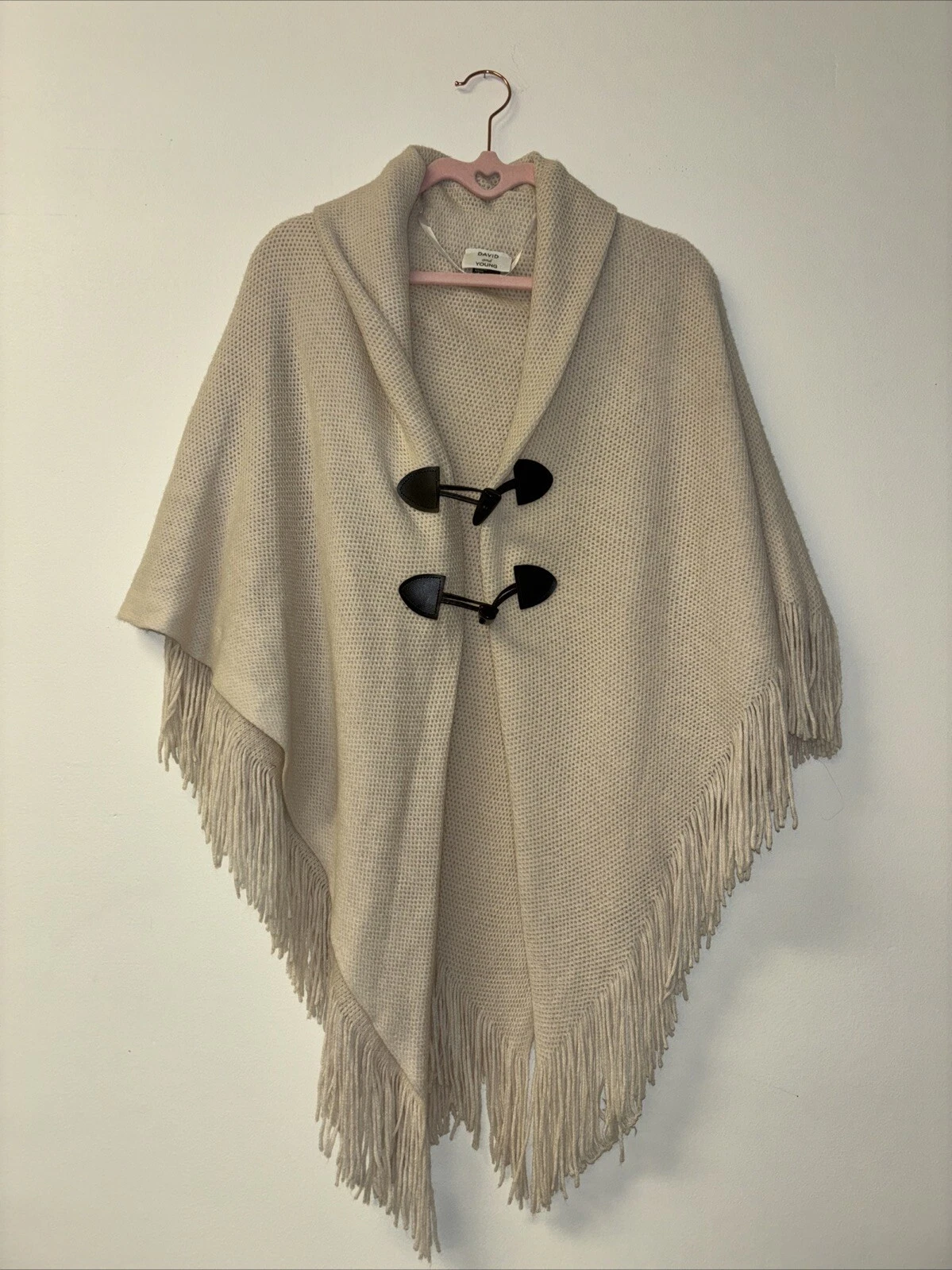 Maglione Pancho David E Young Tan Beige Taglia Unica Invernale San Valentino