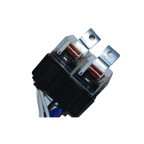 Ceramic H4 Headlight Relay Wiring Harness 2 Headlamp Light Bulb Socket Plugs 7X6 - Picture 5 of 7