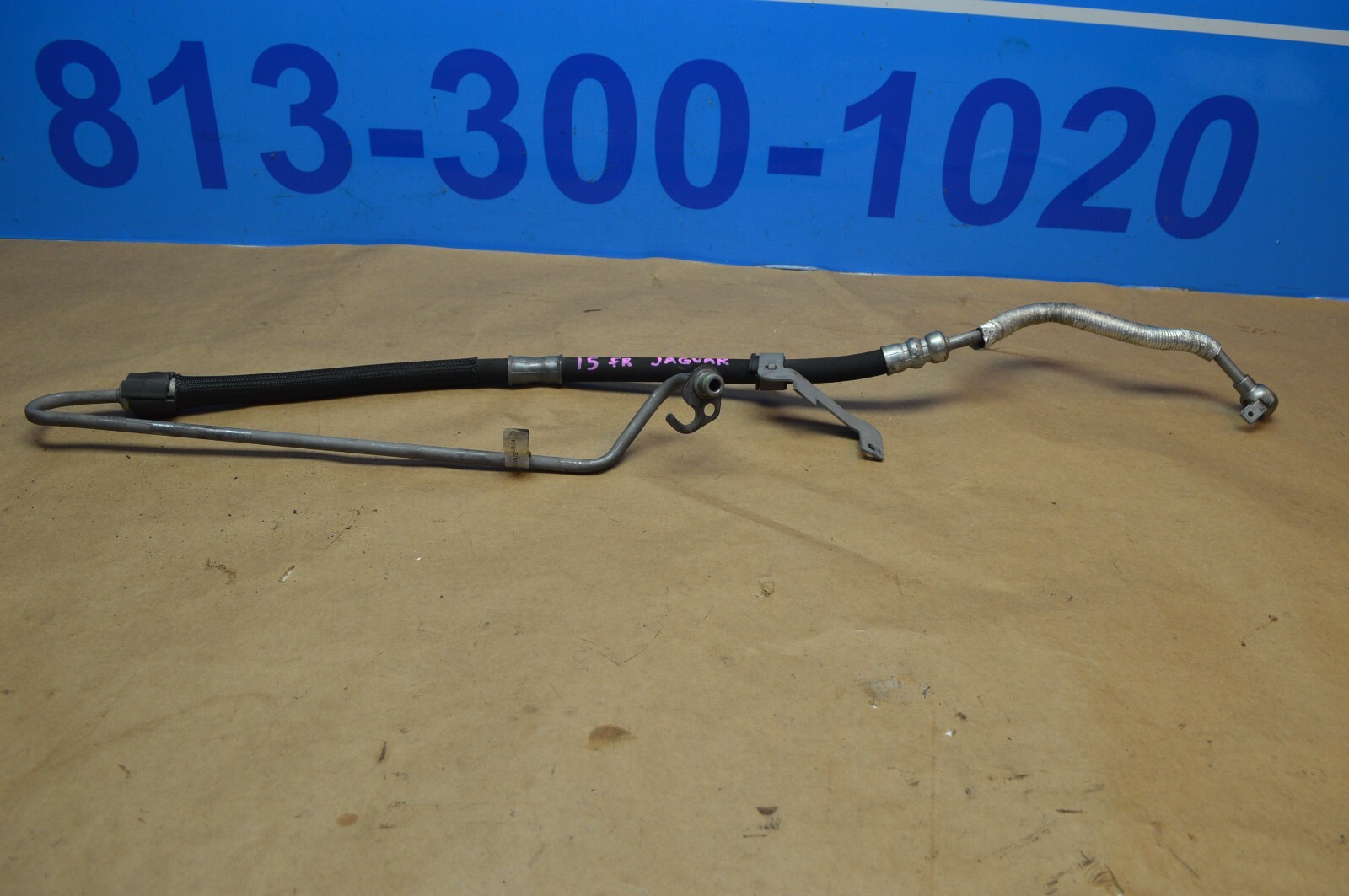 2015 X152 JAGUAR F TYPE R POWER STEERING OIL FLUID COOLER LINE 