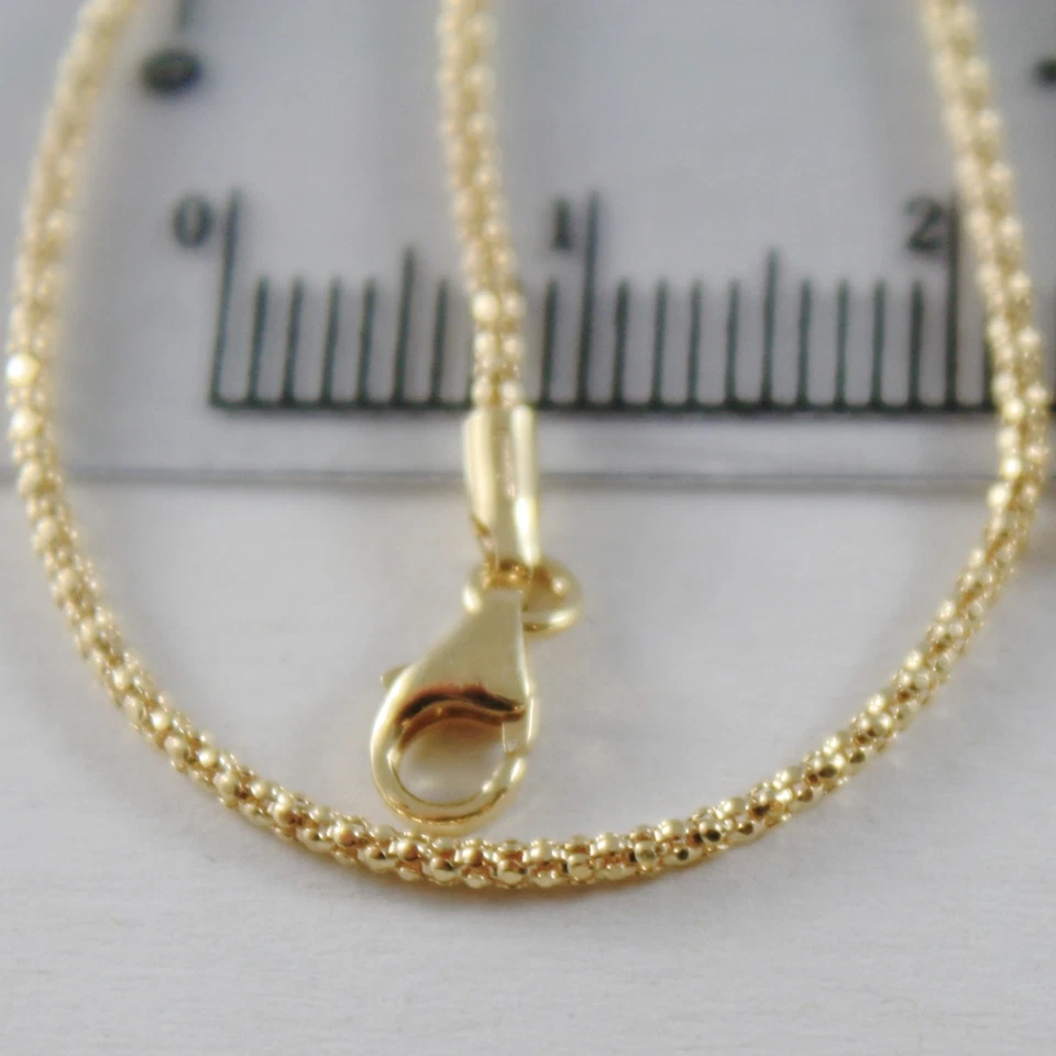 Bracelet or Jaune Ou Blanc 750 18K Panier, Mini 1 MM, 19 CM, Fabriqué En Italie - Photo 3/4