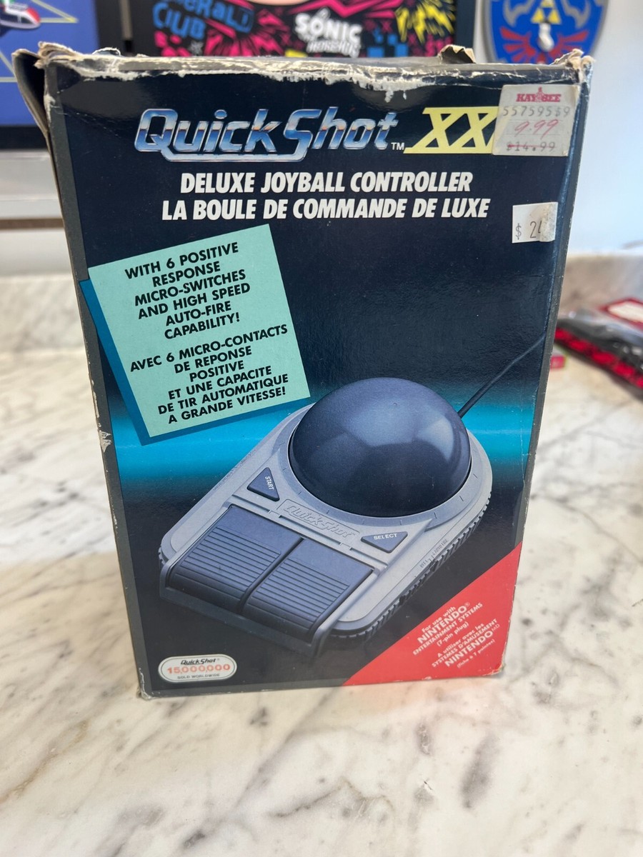 Nintendo NES Quickshot XXI Deluxe Joyball Controller | Gray