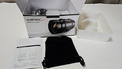 Walimex Pro Objektiv Lens 24mm 1.5 VDSLR für Sony A Foto Video 18796 -