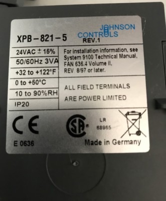 MetaSys Johnson controls - XPB-821-5 - Expansion Module DirectLogic (XPB8215)
