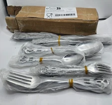 (QTY 30) Stainless Steel Table Silverware Fork, Spoon, Kitchen Knife 20241023