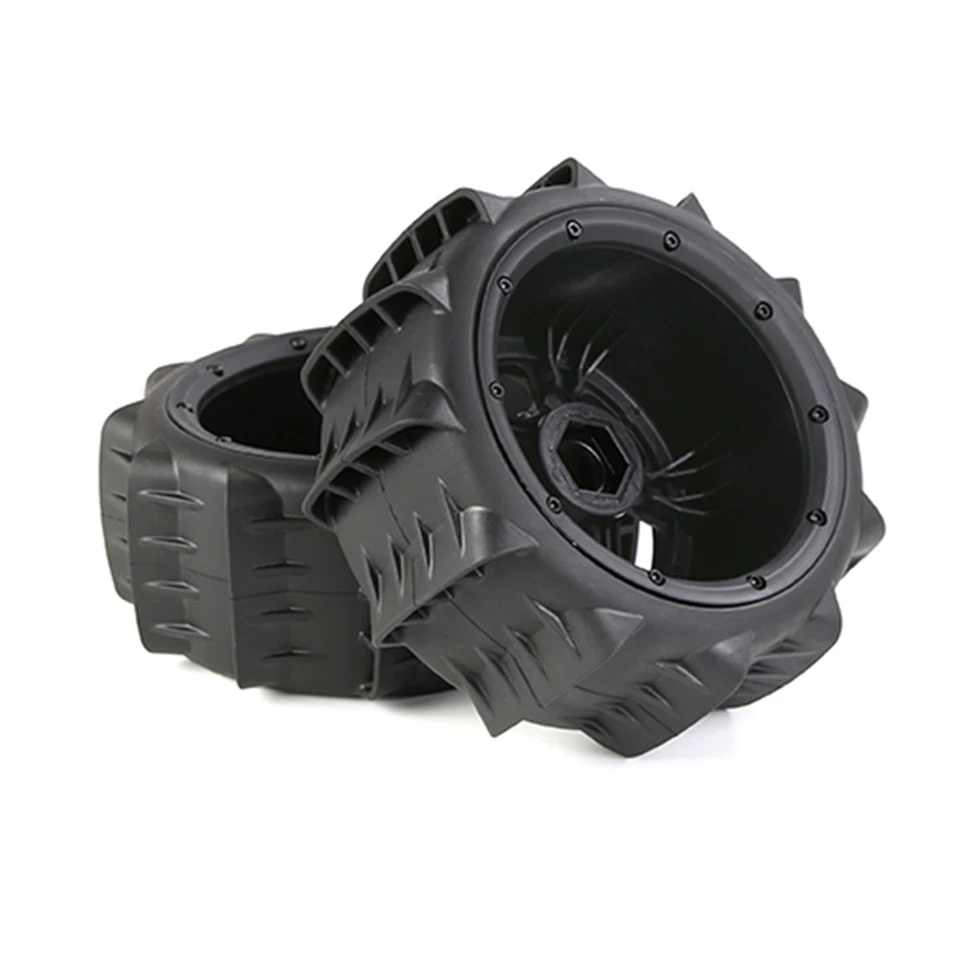 2pcs 185x80mm Rear Desert Sand Off-road Wheel Tires For RC 1/5 HPI Rovan Baja 5B - Image 3 of 4