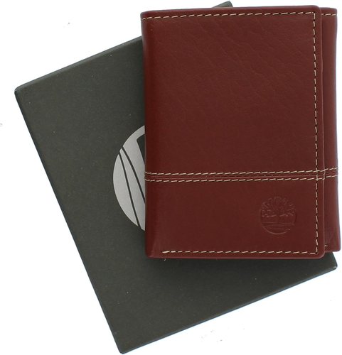 Men's Leather RFID Blocking Trifold Wallet, Cognac, One Size - Picture 6 of 8