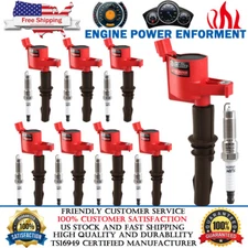 8 Pack Ignition Coil & Spark Plug For 2009-2010 Ford F-150 Mustang 4.6L 5.4L V8