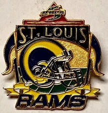 ST LOUIS RAMS LOGO SCORE 95 PROTOTYPE PIN IMPRINTED PRODUCTS 