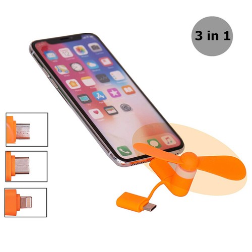3-IN-1 SMART PHONE COOLING Mini FAN for iPhone 5 5C 5S 6 7 8 X XR XS SE MAX PLUS - 第 17/19 張圖片